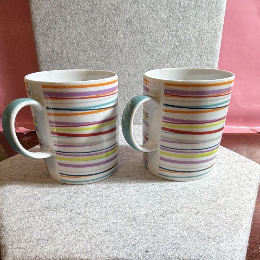 Thomas by Rosenthal Germany Sunny Day "Sunny Stripes" Mugs - Set of 2